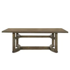 88" Parfield Dining Table Weathered Oak Finish - Acme Furniture: Vintage Walnut, Seats 6