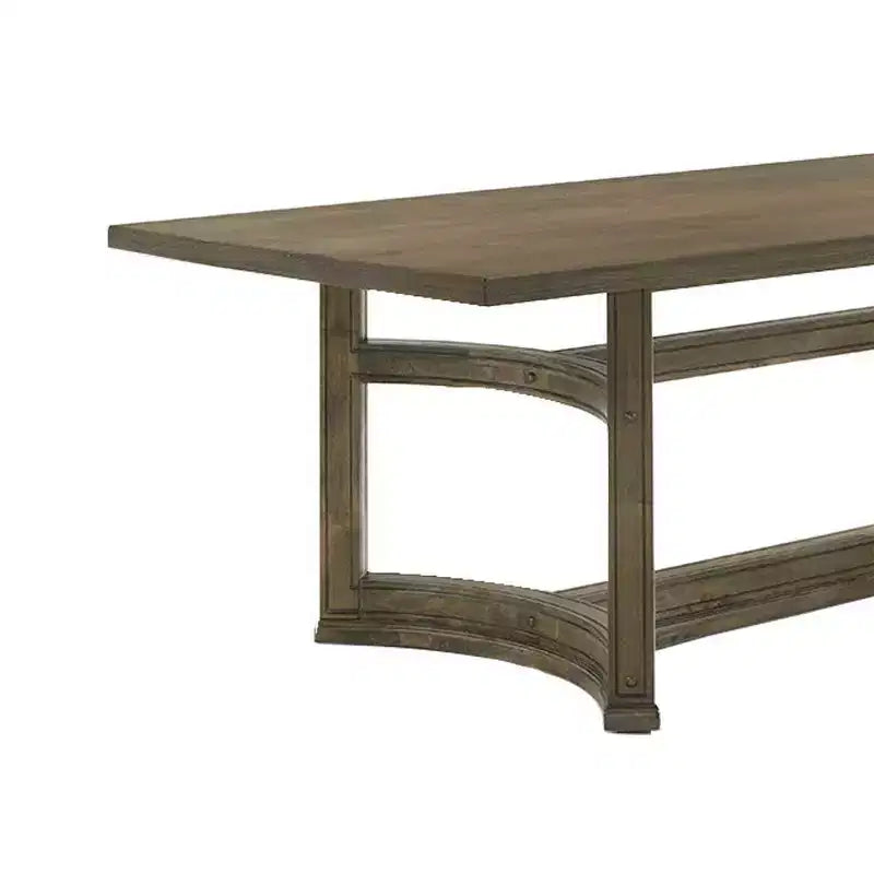 Table de salle à manger Parfield 88" en chêne vieilli - Acme Furniture : Noyer vieilli, 6 places