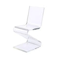 Peek Acrylic Z Chair Clear - Picket House Furnishings: Modern Plexiglass Armless Chair, No Cushion