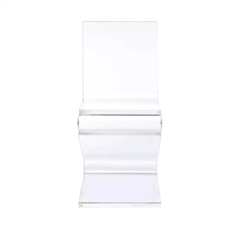 Chaise Z en acrylique transparent Peek – Picket House Furnishings : chaise moderne en Plexiglas sans accoudoirs, sans coussin