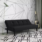 Canapé convertible 3 places Lorrance noir - Serta