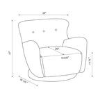 Fauteuil pivotant Kessler crème - Threshold™ conçu avec Studio McGee
