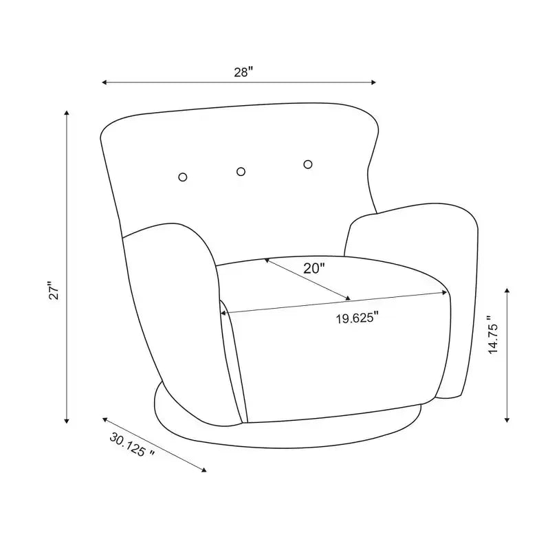 Fauteuil pivotant Kessler crème - Threshold™ conçu avec Studio McGee