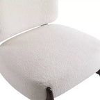 Christopher Knight Home Anna Chaise d'appoint moderne en bois d'hévéa et tissu bouclé beige