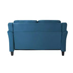 Causeuse Harper en velours bleu Lifestyle Solutions