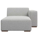 WyndenHall Biggs Module Chaise Droite Gris Pâle