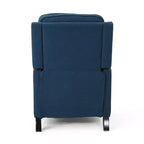 Fauteuil inclinable en tissu traditionnel Cecelia bleu marine - Christopher Knight Home : clouté, à dossier inclinable, pour petits espaces