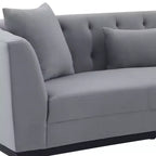 Canapé Mélange velours gris - Armen Living