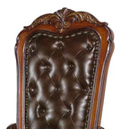 Fauteuil d'appoint Acme Furniture 21" Dresden Chêne cerisier PU : Rembourrage en cuir, Cadre en bois, Aucun assemblage requis