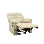 Canapé inclinable en microfibre Arcadia Acme Furniture beige