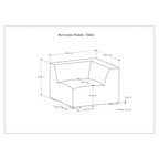 Module d'angle Biggs Corner WyndenHall gris pâle