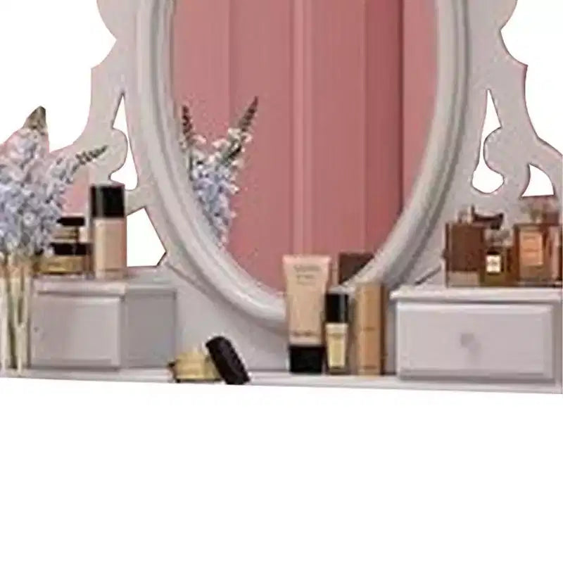 Miroir de commode Flora Acme Furniture, finition blanche