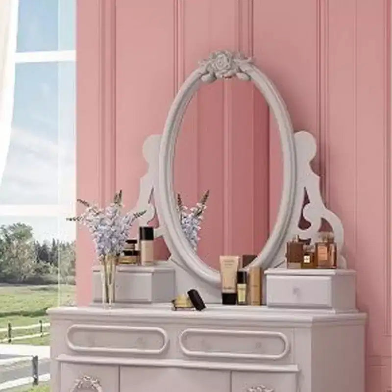 Miroir de commode Flora Acme Furniture, finition blanche