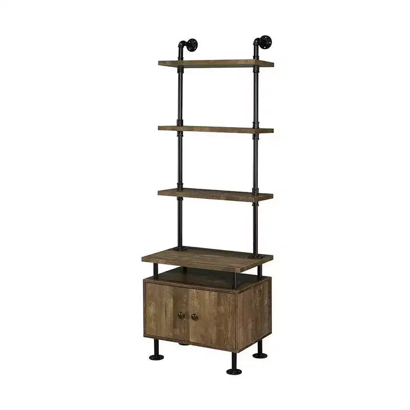 Acme Furniture Ensata II Nightstand Rustic Oak/Black Finish