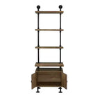 Table de chevet Ensata II chêne rustique/finition noire de Acme Furniture