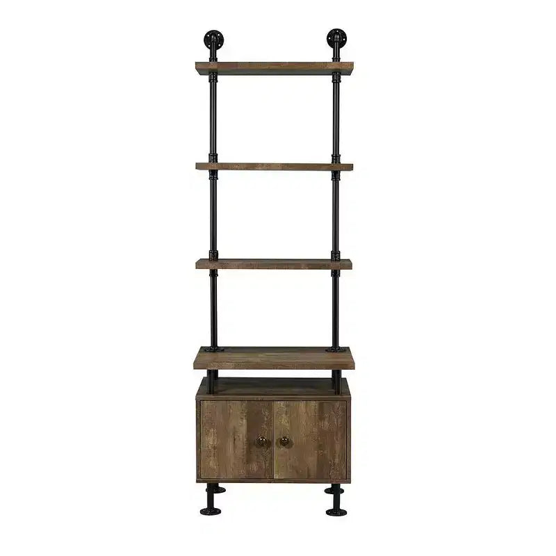 Table de chevet Ensata II chêne rustique/finition noire de Acme Furniture