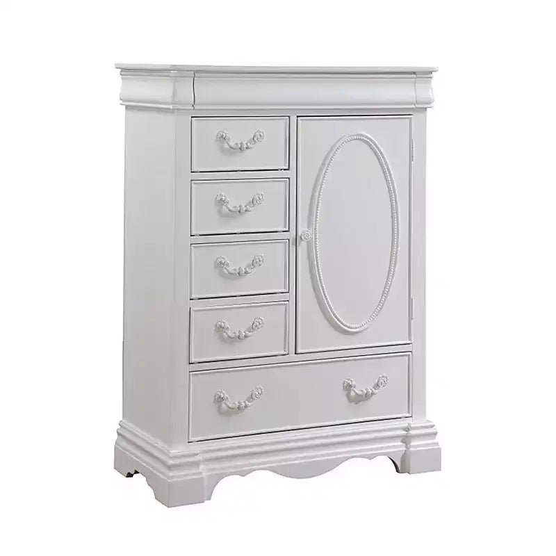 Commode Acme Furniture Estrella 36 po, fini blanc