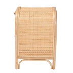 bali & pari Table de chevet Adrika en rotin naturel à 2 tiroirs naturelle : Rangement de chevet, aucun assemblage requis