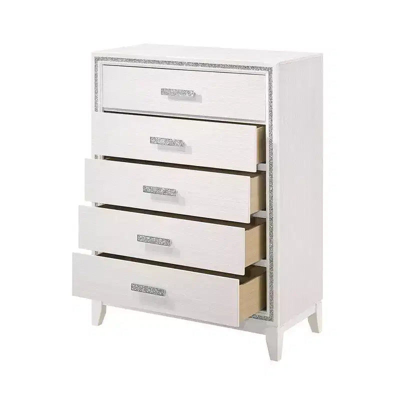 Commode Haiden 35 po, fini blanc, par Acme Furniture
