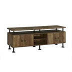Acme Furniture Ensata Ii TV Stand for TVs up to 60" Rustic Oak/Black Finish