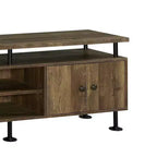 Meuble TV Ensata II d'Acme Furniture pour téléviseurs jusqu'à 60", finition Chêne rustique/Noir