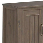 Meuble TV Rowan 72 po pour téléviseurs jusqu'à 80 po, brun fumé - Wyndenhall : Console multimédia contemporaine avec tiroirs