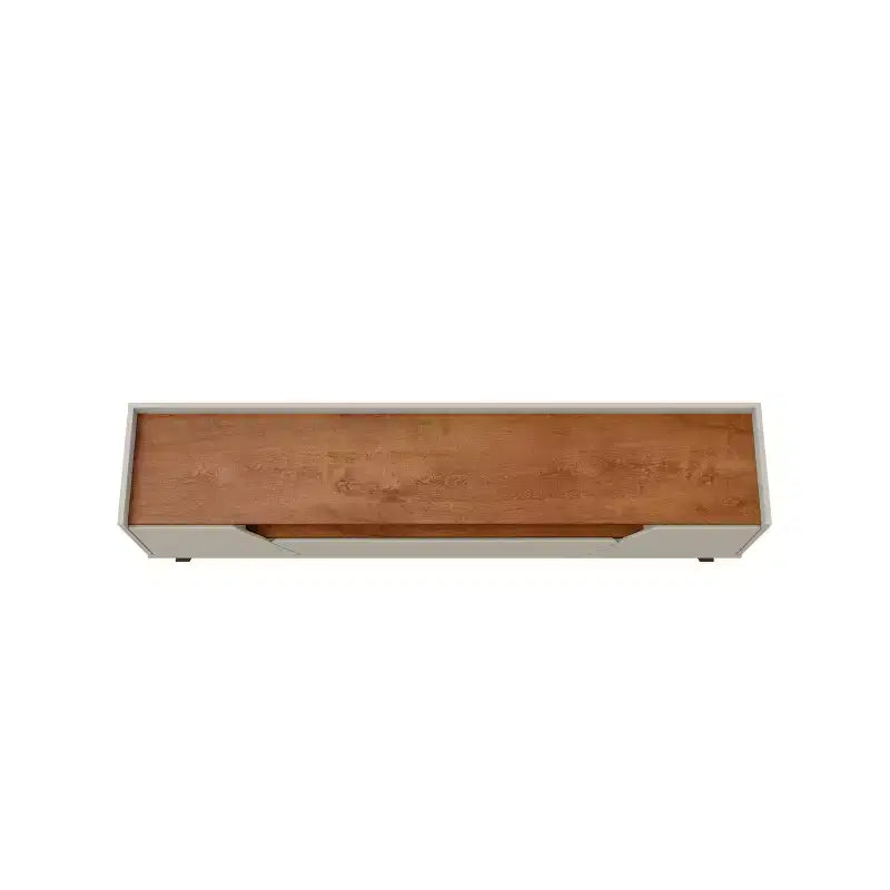 Manhattan Comfort Meuble TV Marcus Mid-Century Moderne 4 Étagères pour TV jusqu'à 70" Beige - Manhattan Comfort : Meuble console multimédia avec rangement