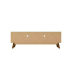 Manhattan Comfort Meuble TV Marcus Mid-Century Moderne 4 Étagères pour TV jusqu'à 70" Beige - Manhattan Comfort : Meuble console multimédia avec rangement