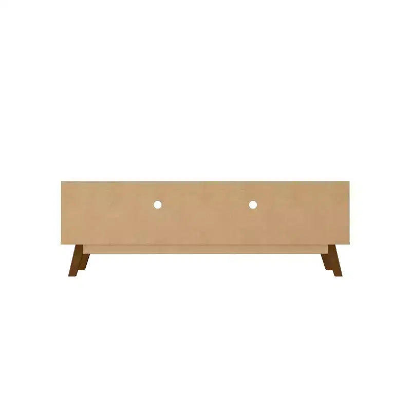 Manhattan Comfort Meuble TV Marcus Mid-Century Moderne 4 Étagères pour TV jusqu'à 70" Beige - Manhattan Comfort : Meuble console multimédia avec rangement