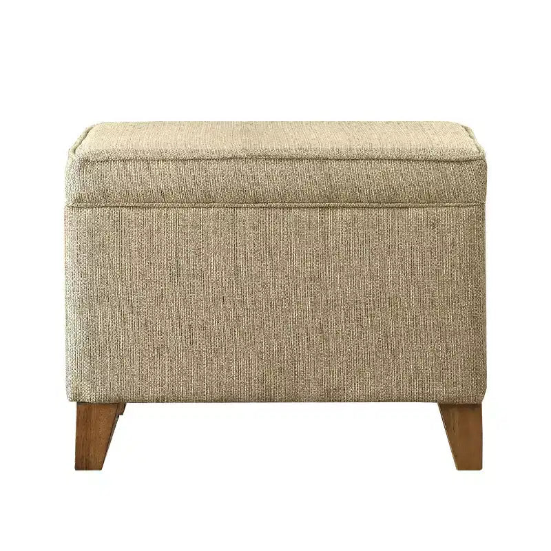 Pouffe de rangement marron - HomePop