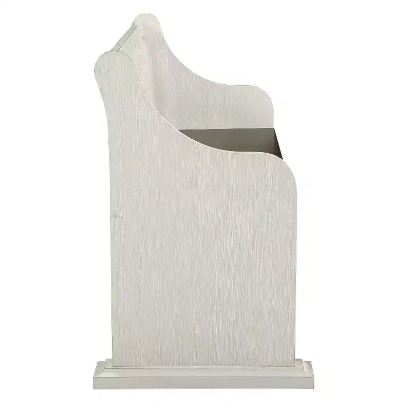 Banc Joanna 18" avec dossier marron foncé/ivoire - Steve Silver Co. : Style campagnard, cadre en bois massif, finition bicolore, 2 places