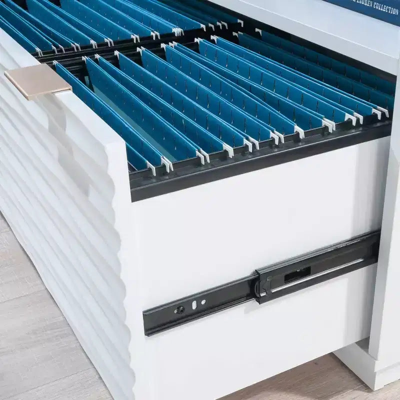 Bibliothèque principale Sauder Morgan à 2 étagères, 48,34" - Blanche