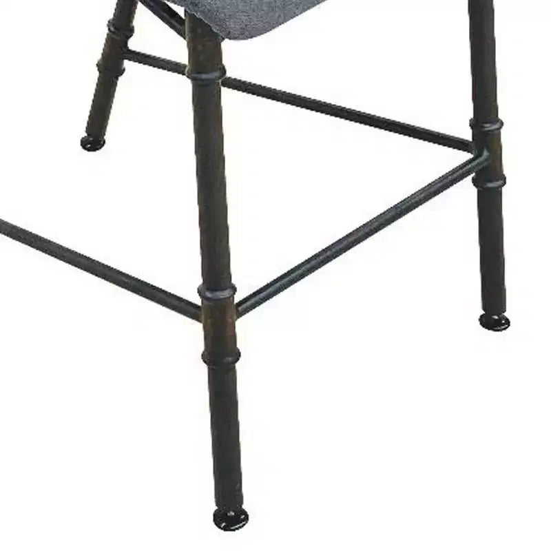 Chaise de bureau Brantley 40,6 cm Tissu gris/Finition canon de fusil - Acme Furniture