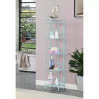 Breighton Home Étagère pliable en métal à 5 niveaux Xtra Storage de 146 cm, bleu écume de mer