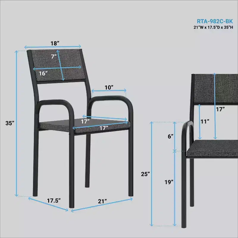 Chaise de bureau visiteur à structure métallique noire - Techni Mobili