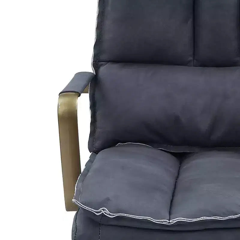 Chaise Tinzud Active Sitting 25" Cuir Gris - Acme Furniture : Conception Ergonomique, Cadre Métallique, Garantie de 60 Jours