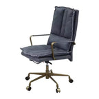 Chaise Tinzud Active Sitting 25" Cuir Gris - Acme Furniture : Conception Ergonomique, Cadre Métallique, Garantie de 60 Jours