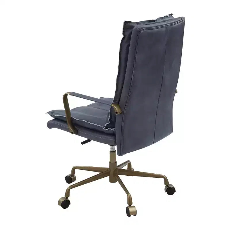 Chaise Tinzud Active Sitting 25" Cuir Gris - Acme Furniture : Conception Ergonomique, Cadre Métallique, Garantie de 60 Jours