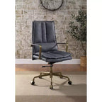 Chaise Tinzud Active Sitting 25" Cuir Gris - Acme Furniture : Conception Ergonomique, Cadre Métallique, Garantie de 60 Jours
