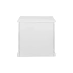 Classeur latéral moderne en bois blanc - Collection Abby - Martin Furniture : Portes Shaker, panneaux à lattes, blocs multiprises intégrés
