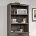 Sauder Aspen Post Hutch Top Pin des Galets : Meuble de bureau moderne de style Ferme, cadre en MDF, 2 étagères fixes, capacité de 11,3 kg