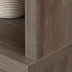 Sauder Aspen Post Hutch Top Pin des Galets : Meuble de bureau moderne de style Ferme, cadre en MDF, 2 étagères fixes, capacité de 11,3 kg