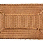 bali &amp; pari Minahasa Table d'appoint en rotin tressé Miel clair