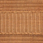 bali &amp; pari Minahasa Table d'appoint en rotin tressé Miel clair