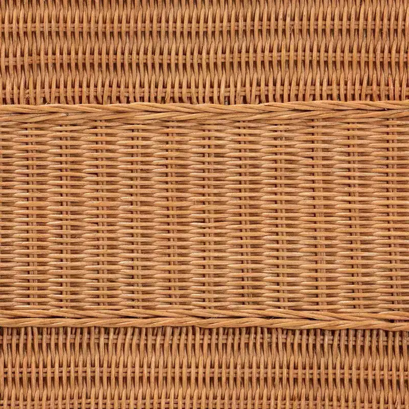 bali &amp; pari Minahasa Table d'appoint en rotin tressé Miel clair