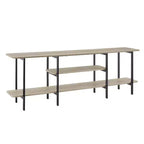 Manhattan Comfort Celine Bahut Moderne Gris Rustique 70.86"