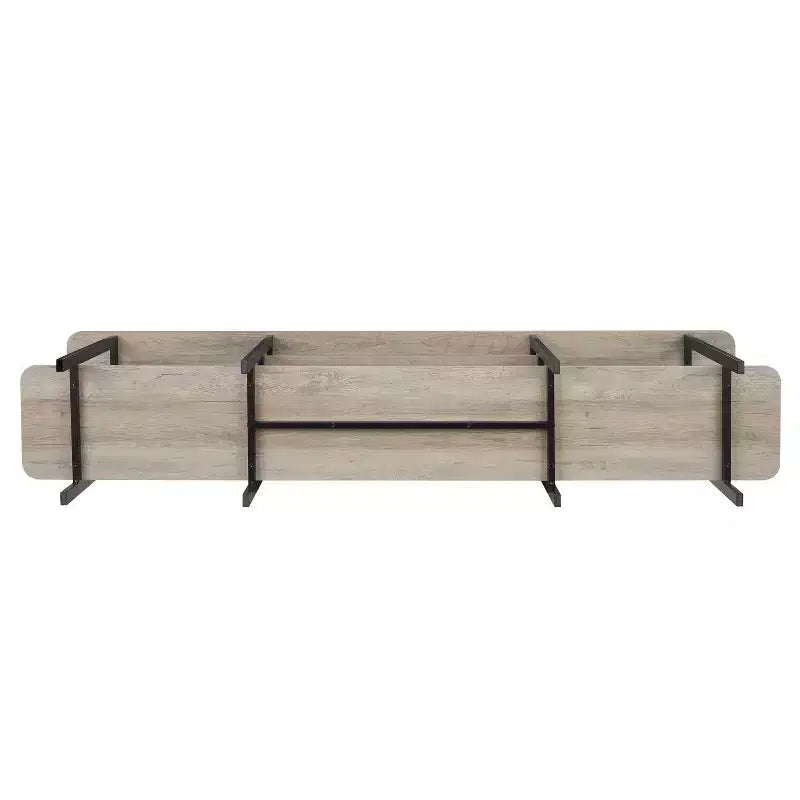 Manhattan Comfort Celine Bahut Moderne Gris Rustique 70.86"