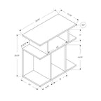Table d'appoint – Aspect bois recyclé – EveryRoom : Style contemporain, 6 étagères, pour salle familiale