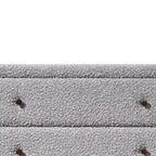 Tiroir de rangement décoratif Cleo 33" en Boucle grise - Meubles Acme : Fini Boucle, 5 tiroirs, Bois composite, Aucun assemblage requis