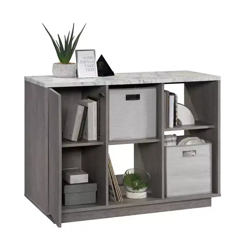 Meuble de rangement d'appoint Sauder East Rock chêne cendré